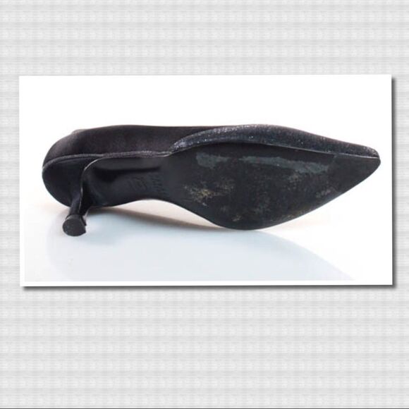 Stuart Weitzman Black Slim Heel Pumps 5.5 - Picture 4 of 6